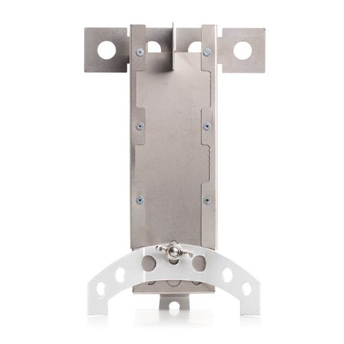 Back view of Hot Ash Mini Titanium Rocket Stove showcasing its compact design