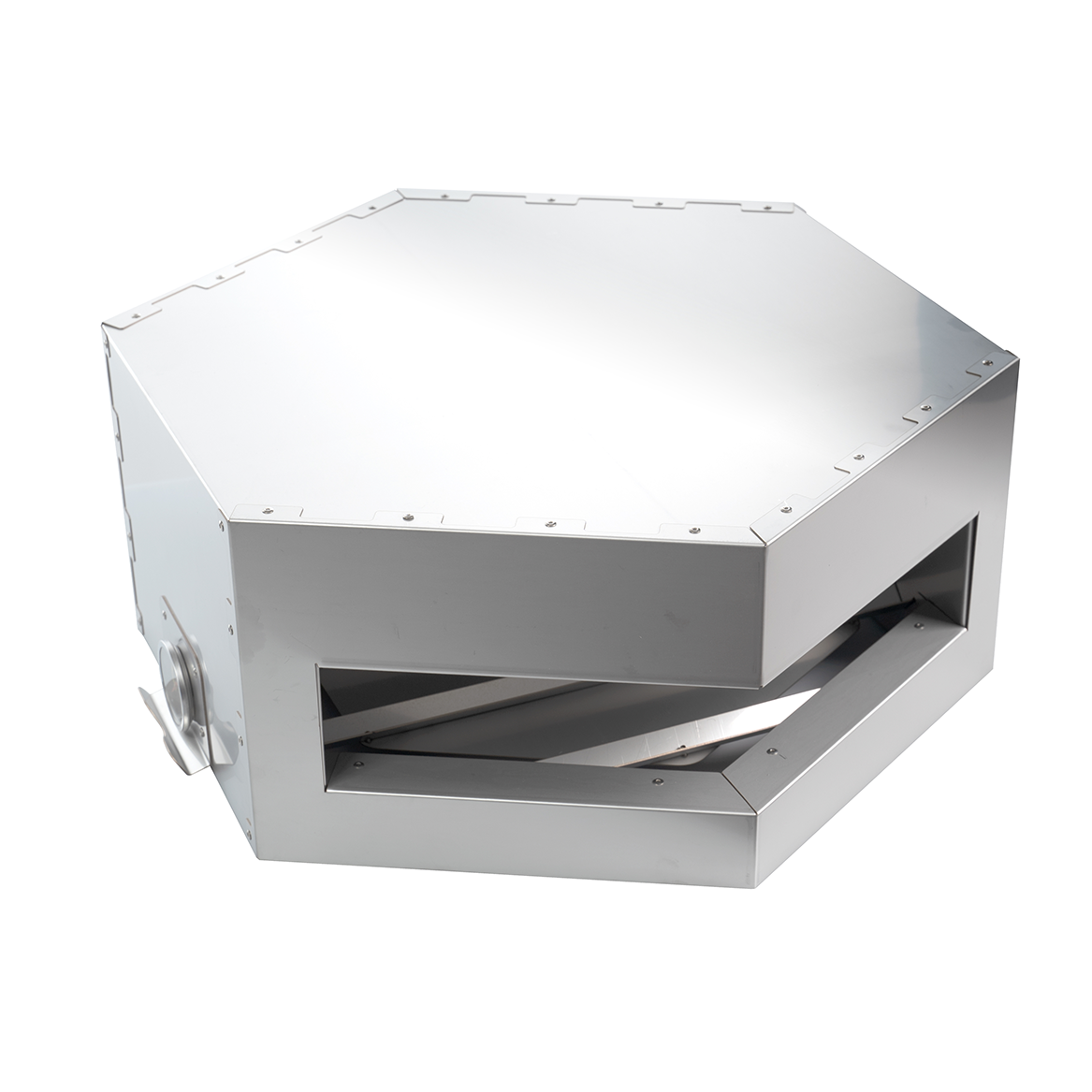 op-down views of Rambler 3-in-1 pizza oven component including grates and hex base